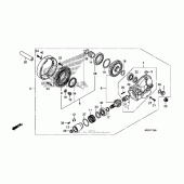 Схема узла: Final driven gear для Honda VT750 Shadow Spirit