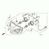 Схема вузла: Фара (CBF600S / SA) для Honda CBF600