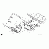 Схема узла: Система индукции воздуха для Honda CB600F Hornet