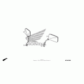 Схема вузла: Mirror для Honda VT1300 Sabre