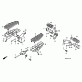 Схема узла: Подножки для Honda VT1100 Shadow Aero