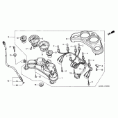 Схема вузла: Панель приладів (CBR125R / RS / RW5 / RW6 / RW8) для Honda CBR125