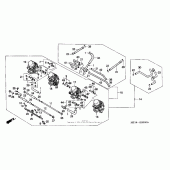 Схема узла: Карбюратор в сборе для Honda CB1000 CB1000F