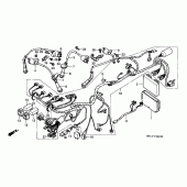 Схема узла: Жгут проводки/ катушка зажигания для Honda XRV750 Africa Twin