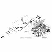 Схема вузла: Throttle body (component parts) для Honda VFR800 Interceptor