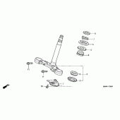 Схема вузла: Рульова траверса для Honda CBR600 CBR600F4