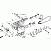 Схема вузла: Задній важіль (Маятник) для Honda CMX250 Rebel