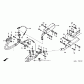 Схема узла: Выхлопная система для Honda ST1300 Pan-European