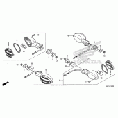 Схема вузла: Поворотники для Honda CBR600