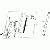 Схема узла: Передняя вилка 90 для Honda VTR250 VTR