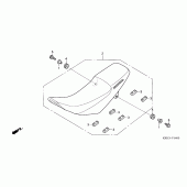 Схема узла: Сиденье для Honda XR125