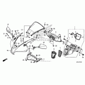Схема узла: Передний обтекатель для Honda CBR600 CBR600RR