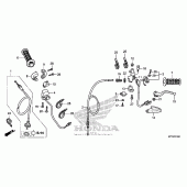 Схема вузла: Switch + cable для Honda CRF150 CRF150F