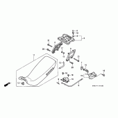 Схема вузла: Сидіння для Honda NX250