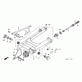 Схема узла: Задний рычаг (Маятник) для Honda VT1100 Shadow