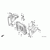 Схема узла: Решетка радиатора для Honda CB1100 CB1100SF X11