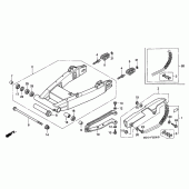 Схема вузла: Задній важіль (Маятник) для Honda CB1000 CB1000F