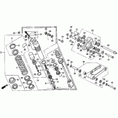 Схема узла: Задний амортизатор 95-96 для Honda CR250