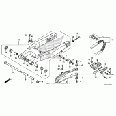 Схема вузла: Задній важіль (Маятник) для Honda CRF150 CRF150RB