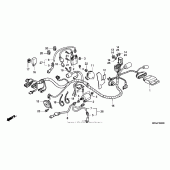 Схема вузла: Електрообладнання для Honda VT750 Shadow Aero