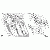 Схема узла: Задний амортизатор для Honda CRF250 CRF250X