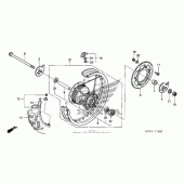 Схема вузла: Заднє колесо для Honda CRF230 CRF230F