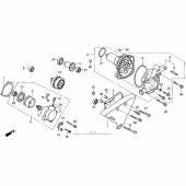 Схема вузла: Vt1100c water pump 95-96 для Honda VT1100 Shadow ACE