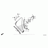 Схема вузла: Ланцюг ГРМ & Натяжник & Заспокоювач для Honda CMX500 Rebel