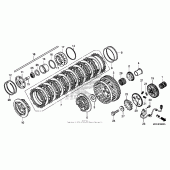 Схема вузла: Clutch (1) для Honda VFR1200 VFR