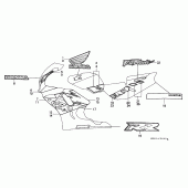 Схема узла: Stripe/mark (1) для Honda CBR900RR CBR900RR Fireblade