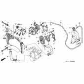 Схема узла: Радиатор для Honda ST1300 Pan-European