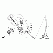 Схема вузла: Передній гальмівний циліндр для Honda CR250