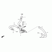 Схема вузла: Система вентиляція картера (CBR1000RR4 / 5) для Honda CBR1000 CBR1000RR Fireblade