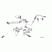 Схема вузла: Педаль (Лапка) для Honda XL1000V Varadero
