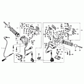 Схема узла: Пульт управления рулевой 2 для Honda GL1800 Gold Wing