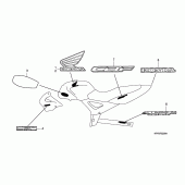 Схема вузла: Mark / stripe для Honda CBF250