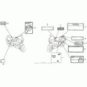 Схема вузла: Інформаційні наклейки для Honda CBR900RR CBR919RR Fireblade