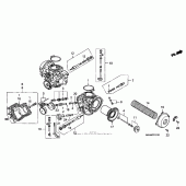 Схема узла: Комплектующие карбюратора для Honda GL1500 Gold Wing Aspencade