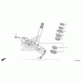 Схема вузла: Рульова траверса для Honda CBR600