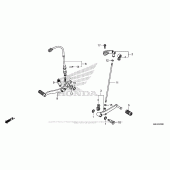 Схема вузла: Педаль (Лапка) для Honda CBR650F