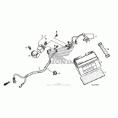 Схема вузла: Акумулятор для Honda CBR600 CBR600RR
