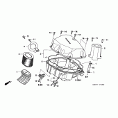 Схема узла: Воздушный фильтр для Honda NT700 Deauville