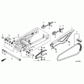 Схема вузла: Задній важіль (Маятник) для Honda NC700