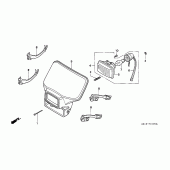 Схема вузла: Фара (CM / DK) для Honda XR250