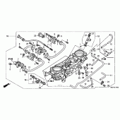 Схема вузла: Дросельна заслонка (assy.) Для Honda RVT1000R RVT RC51