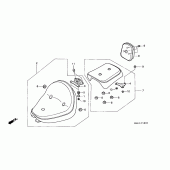 Схема вузла: Сидіння (VT1100CS / CT) для Honda VT1100 Shadow