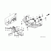 Схема вузла: Задній ліхтар (Стоп-сигнал) (E, ED, EK, F) для Honda VFR800 VFR