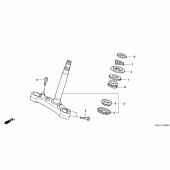 Схема вузла: Рульова траверса (CBR600RR3 / 4) для Honda CBR600 CBR600RR