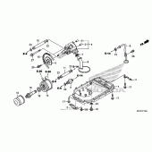 Схема узла: Масляный насос & Поддон для Honda ST1300 Pan-European