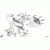 Схема вузла: Радіатор для Honda CTX700
